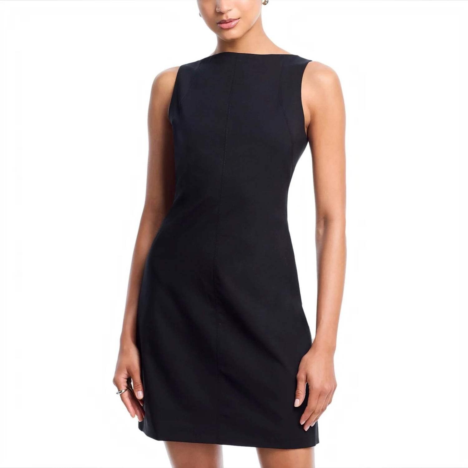 Theory - Sleeveless Boat Neck Mini Dress