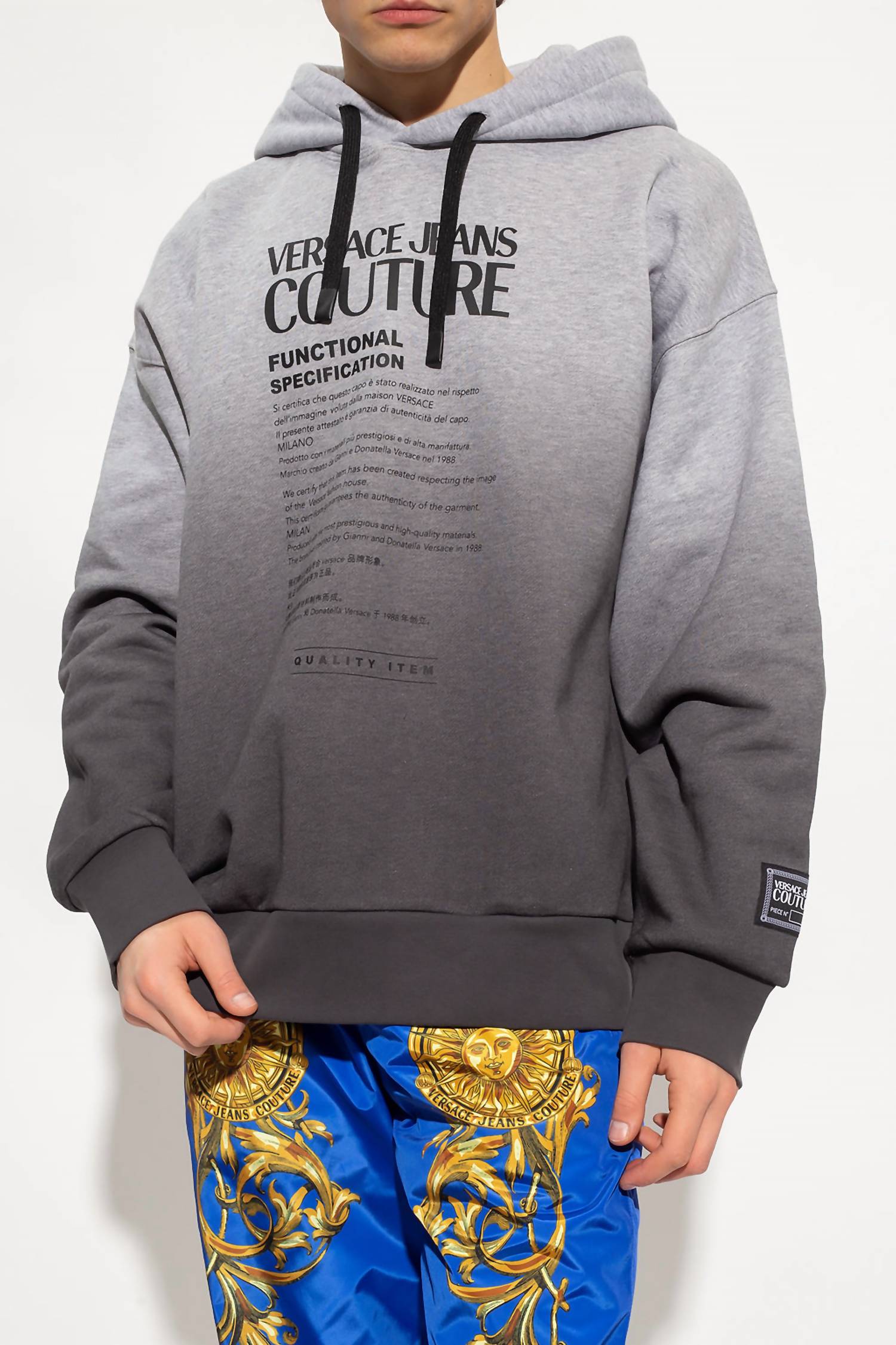 Men Logo Hooded Pullover Sweatshirt