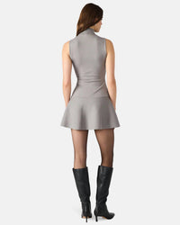 STEVE MADDEN Breslin Sweater Dress in grey heather - women's dress - alternate view