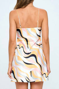 Lovely Day - Country Girly Sleeveless Satin Slip Mini Dress