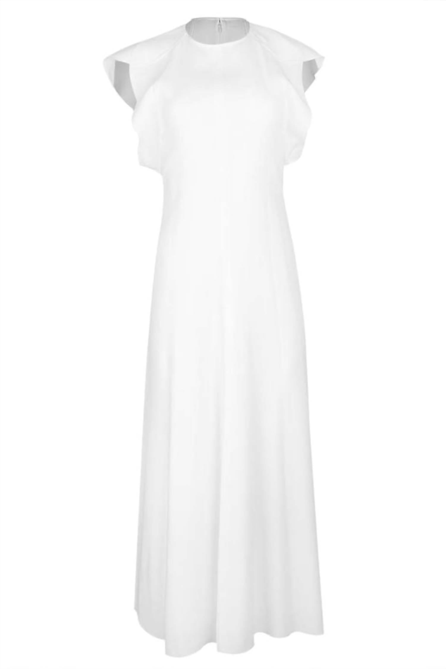 Victoria Beckham - Folded Cap Sleeve Midi Dress