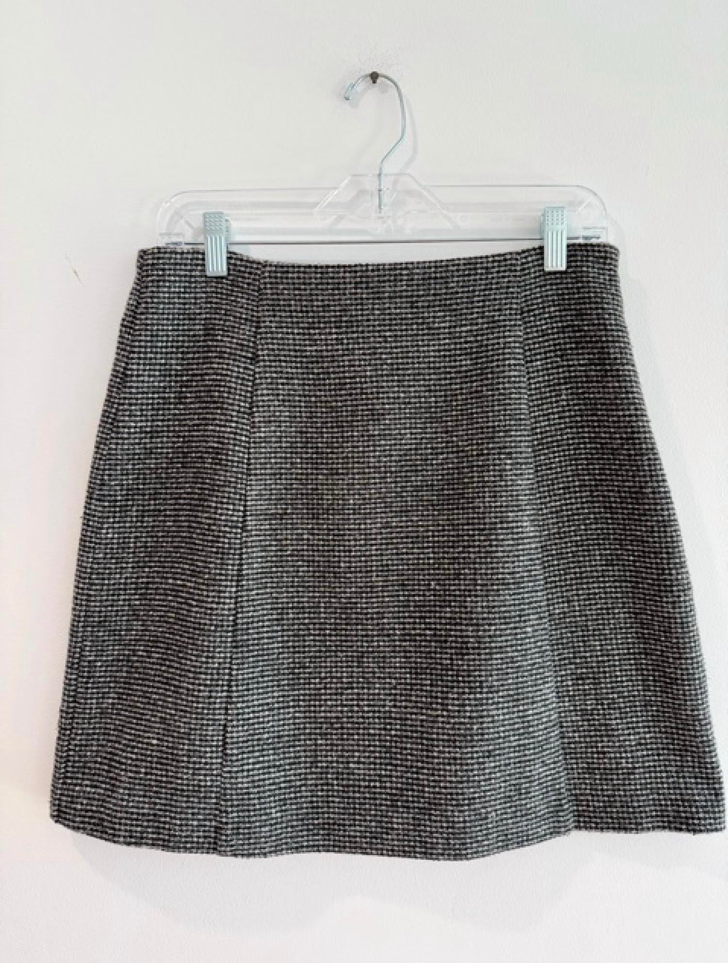 Tyler Boe Women's Ashley Check Skirt in black white - women's skirt