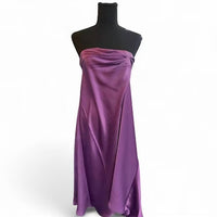 George W. Davies - Women's Strapless Satin Midi Dress