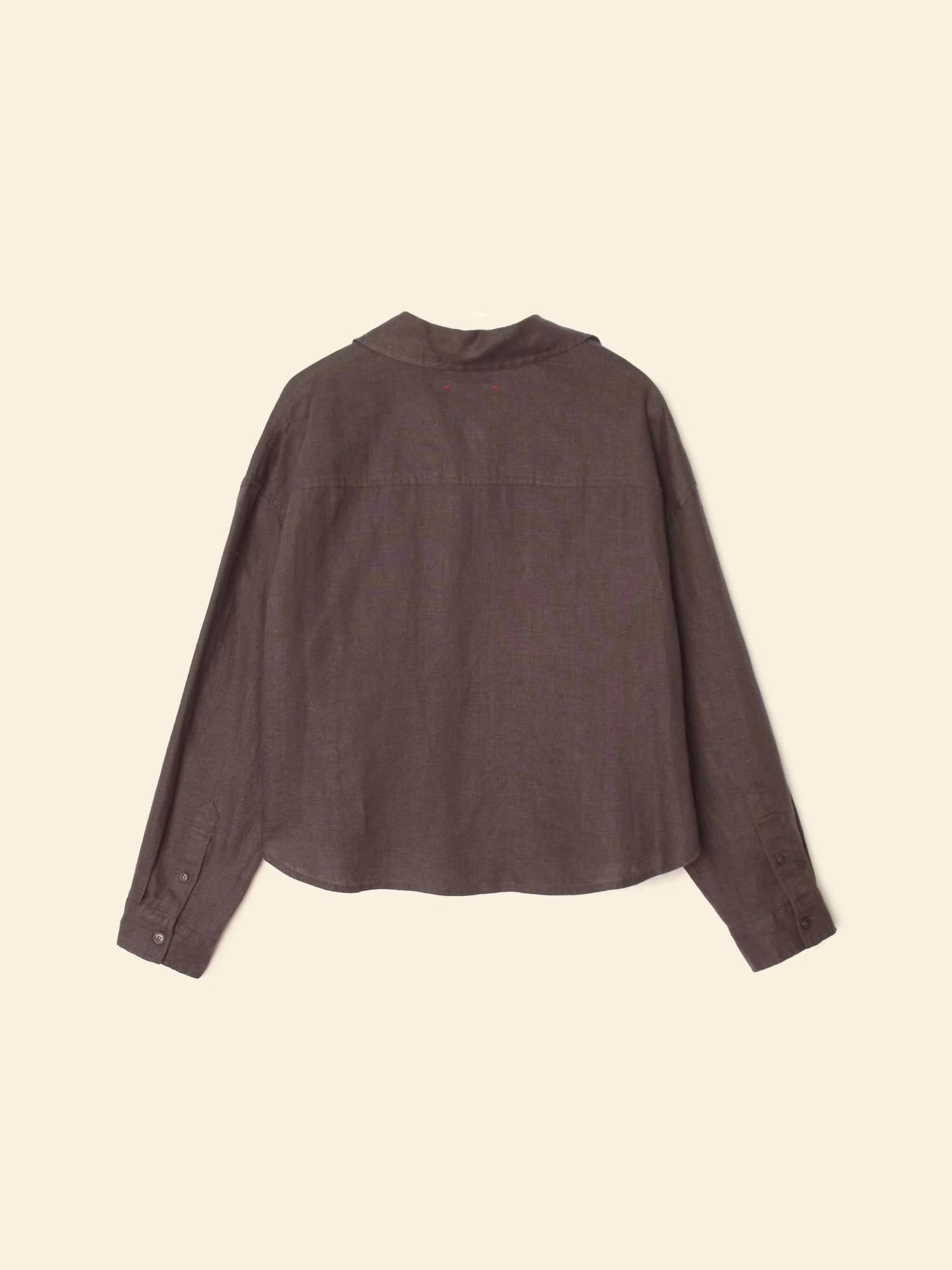 XIRENA Brittan Long Sleeve Shirt in black quartz - women's shirt - view 5