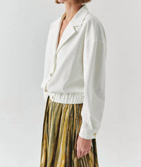 EXQUISE Romina Shawl Collar Jacket in black - women's jacket - alternate view