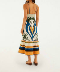 Farm Rio - TROPICAL GRAPHIC SLEEVELESS MAXI DRESS