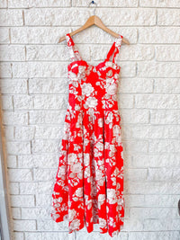 Cara Cara Santiago Midi Dress in rosebud - women's dress - detail view