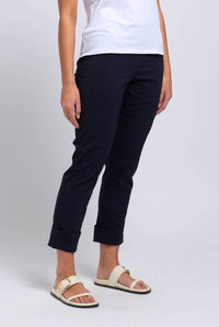 FOIL Sweet Duet 7/8 Trouser Pant in true navy - women's pants