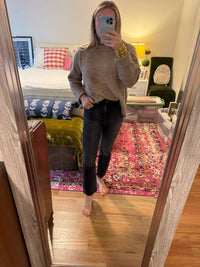 Vervet By Flying Monkey - High Rise Raw Hem Crop Flare Jeans