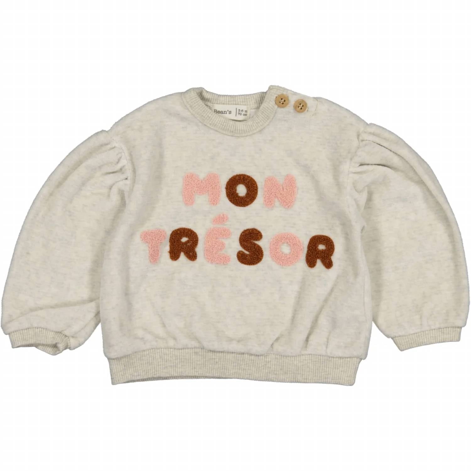 Bean'S Barcelona - Girls' Mon Trésor Velvet Vigoré Sweatshirt