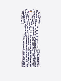 Vilagallo - Vika Blanco Jacquard Dress