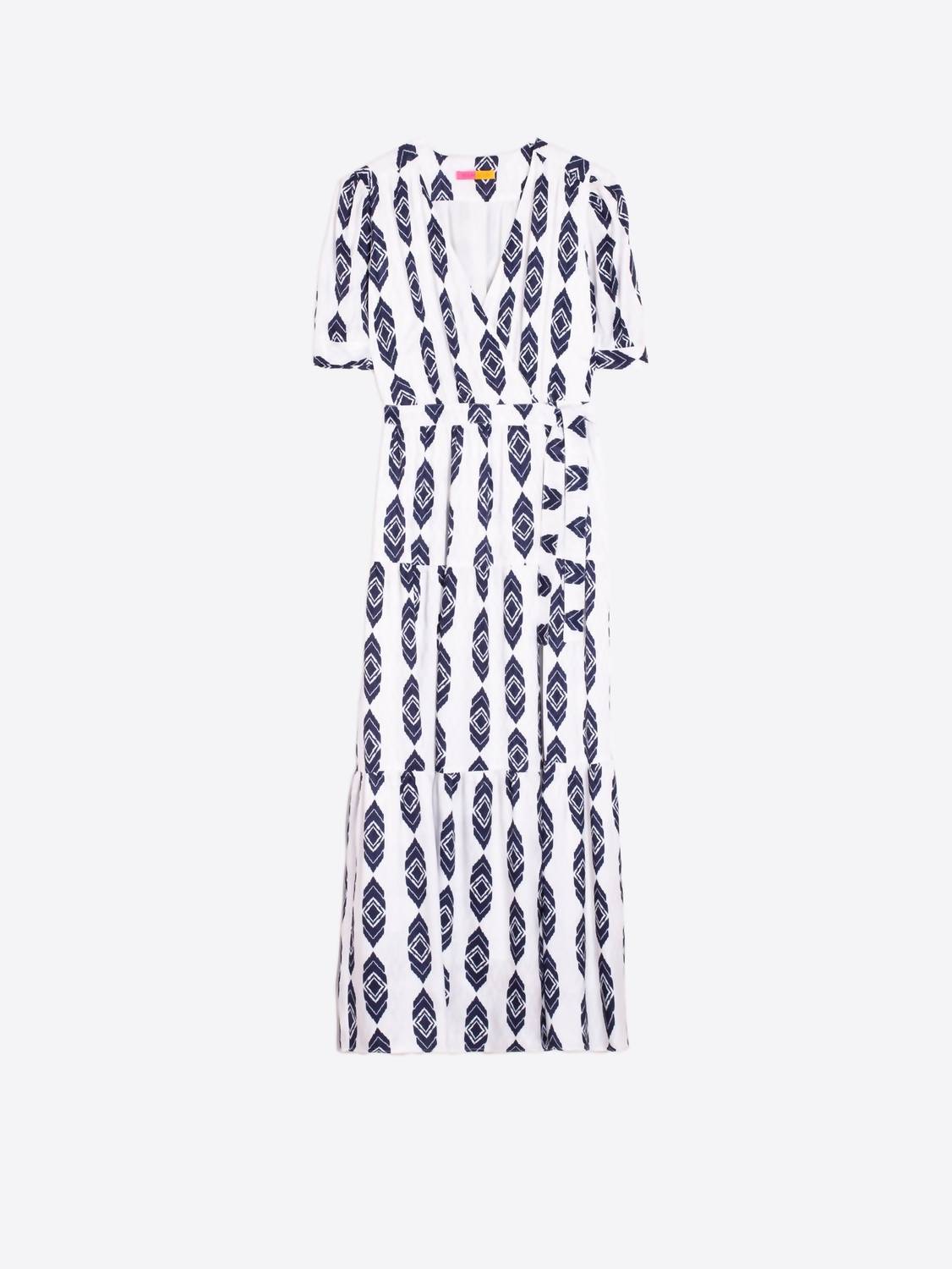 Vilagallo - Vika Blanco Jacquard Dress