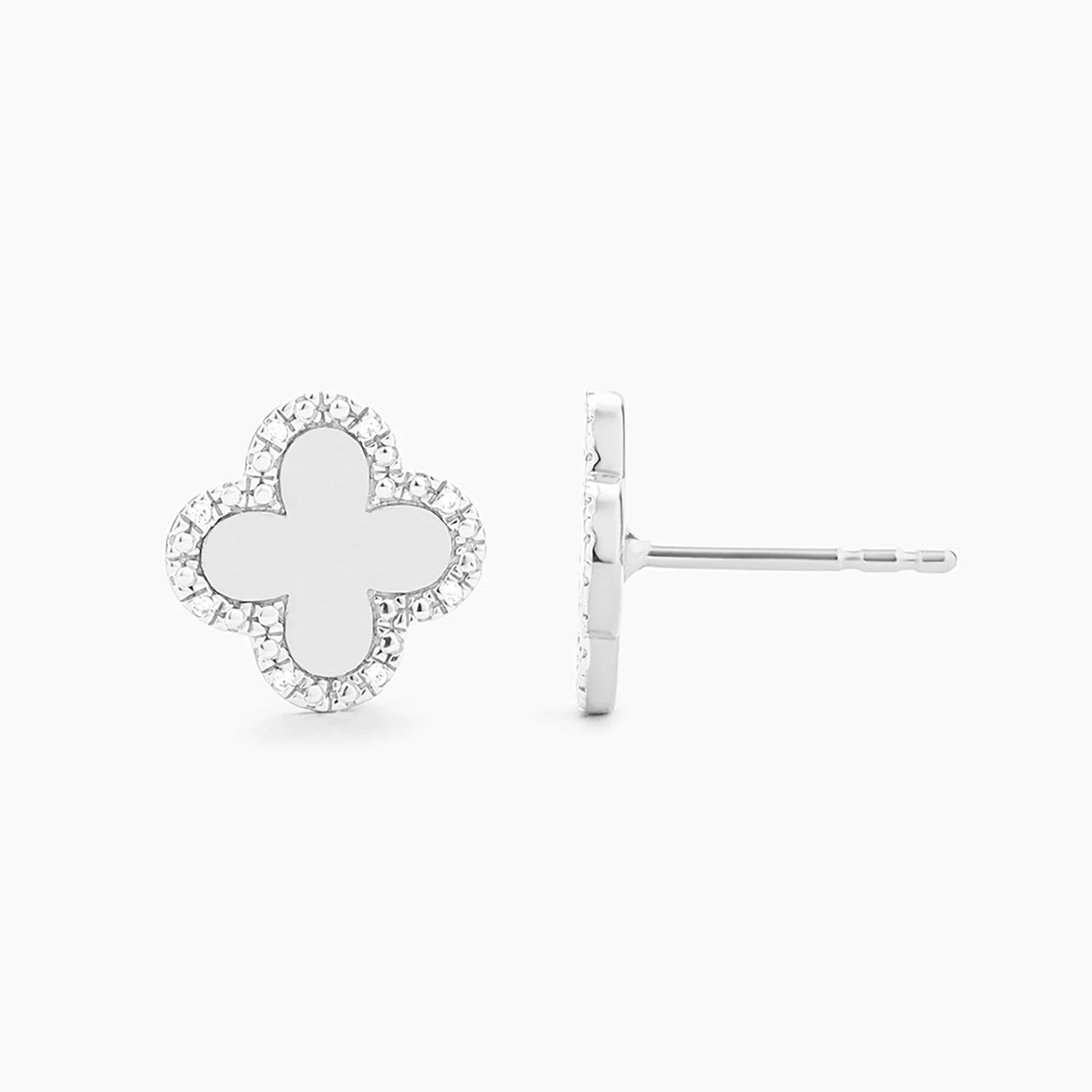 Ella Stein - Women's Classic Bloom Clover Stud Earrings