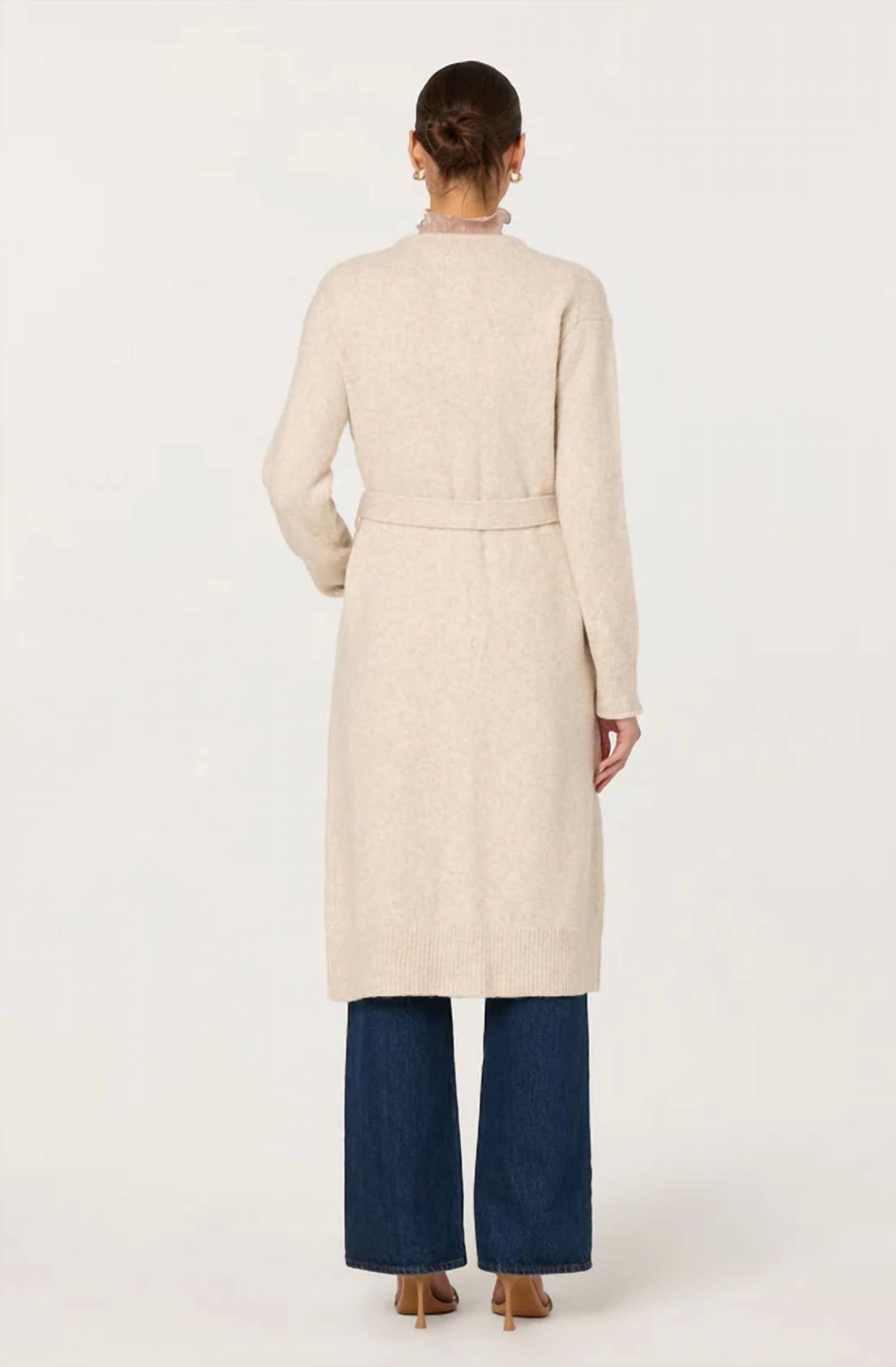 Astr - Meris Belted Longline Cardigan