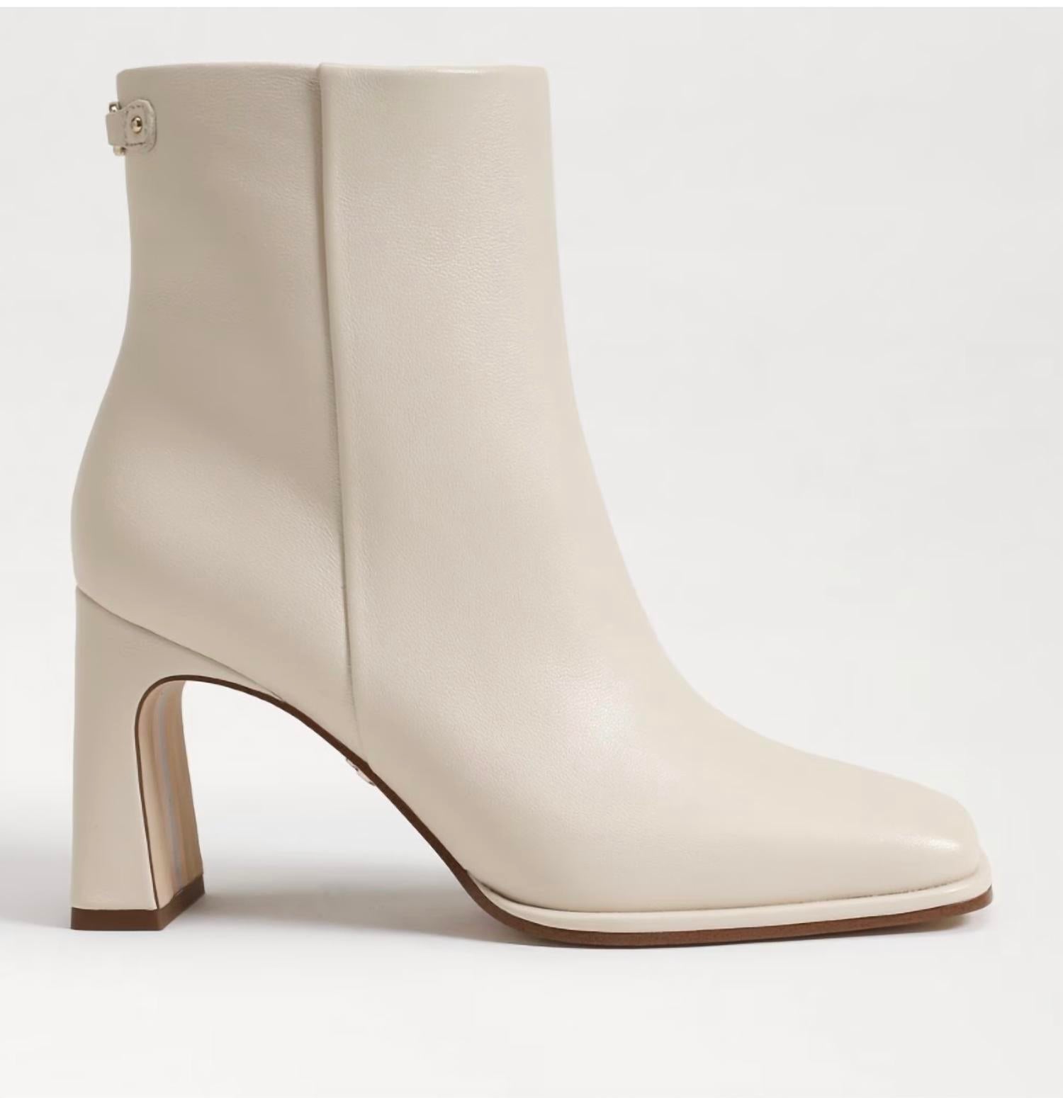 Sam Edelman Women's Irie Boots in ivory leather - women's shoe - view 4