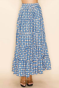 Ina Fashion - Women's Geo Print Maxi Skirt