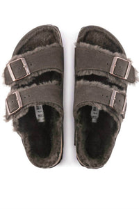 BIRKENSTOCK Unisex Arizona Shearling Sandal in mocca - item - alternate view