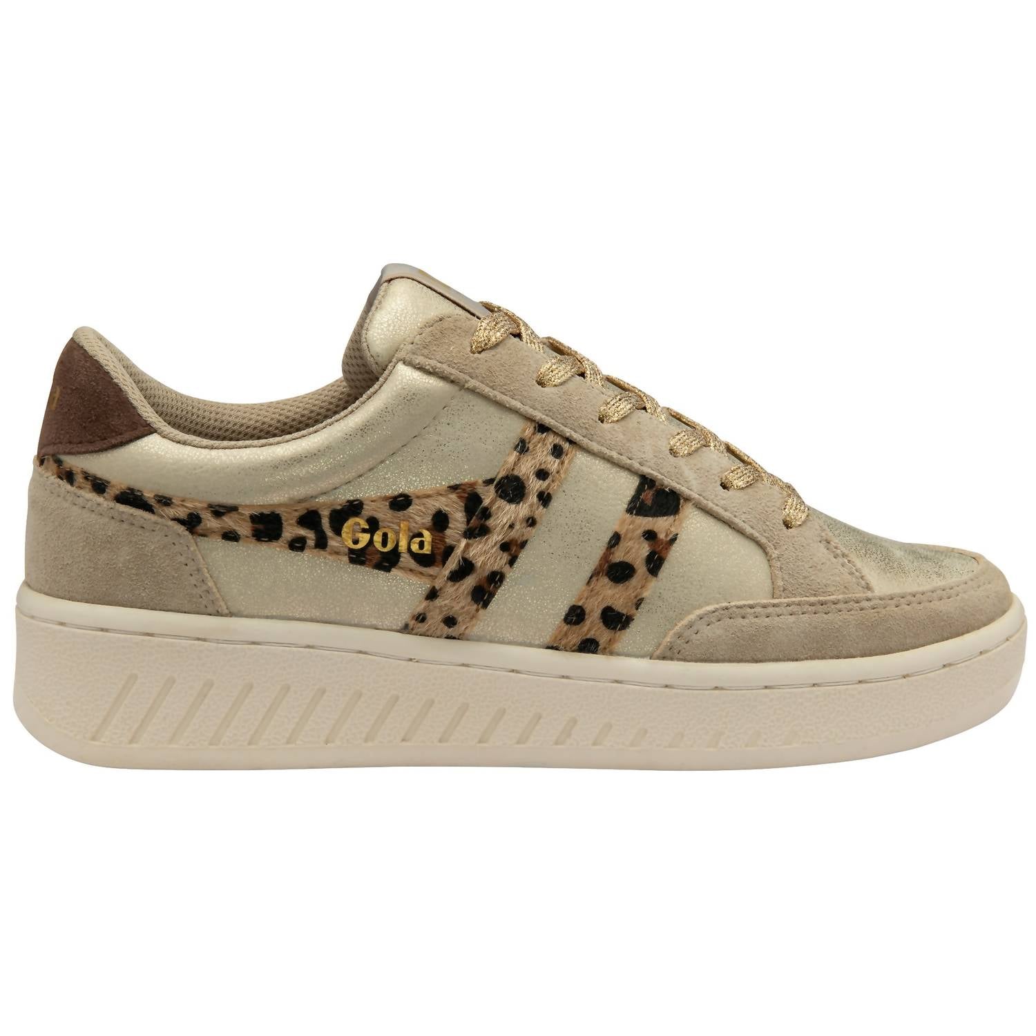 Gola Women's Superslam Blaze Ii Sneakers in gold leopard dark brown - women's sneaker