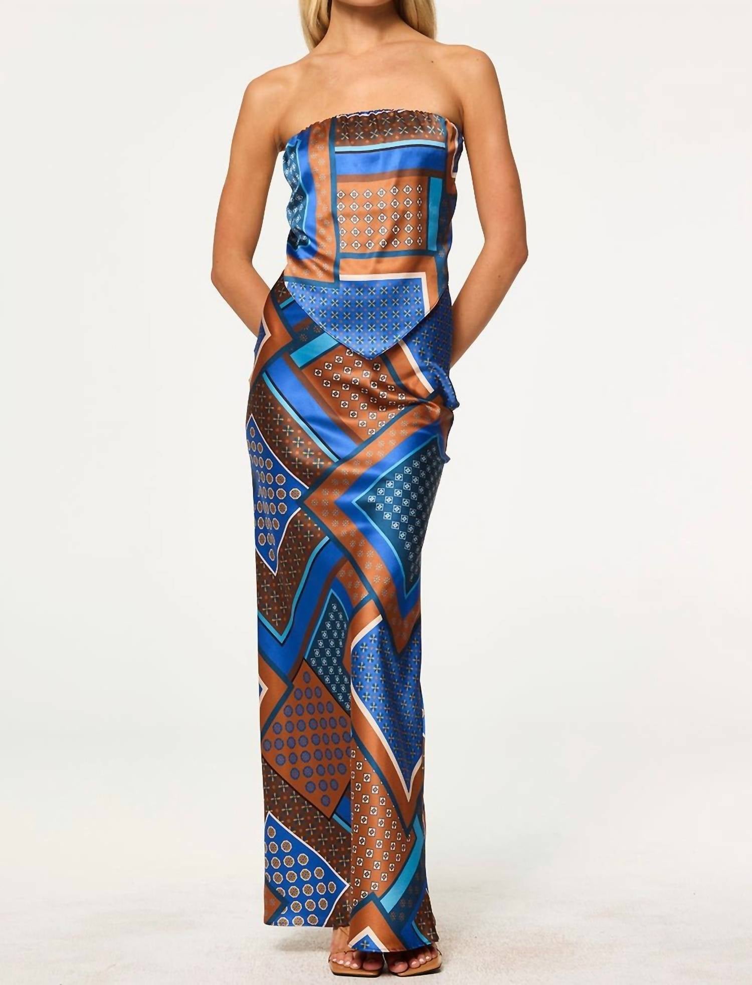 Misa Los Angeles - Sierra Tile Patchwork Skirt