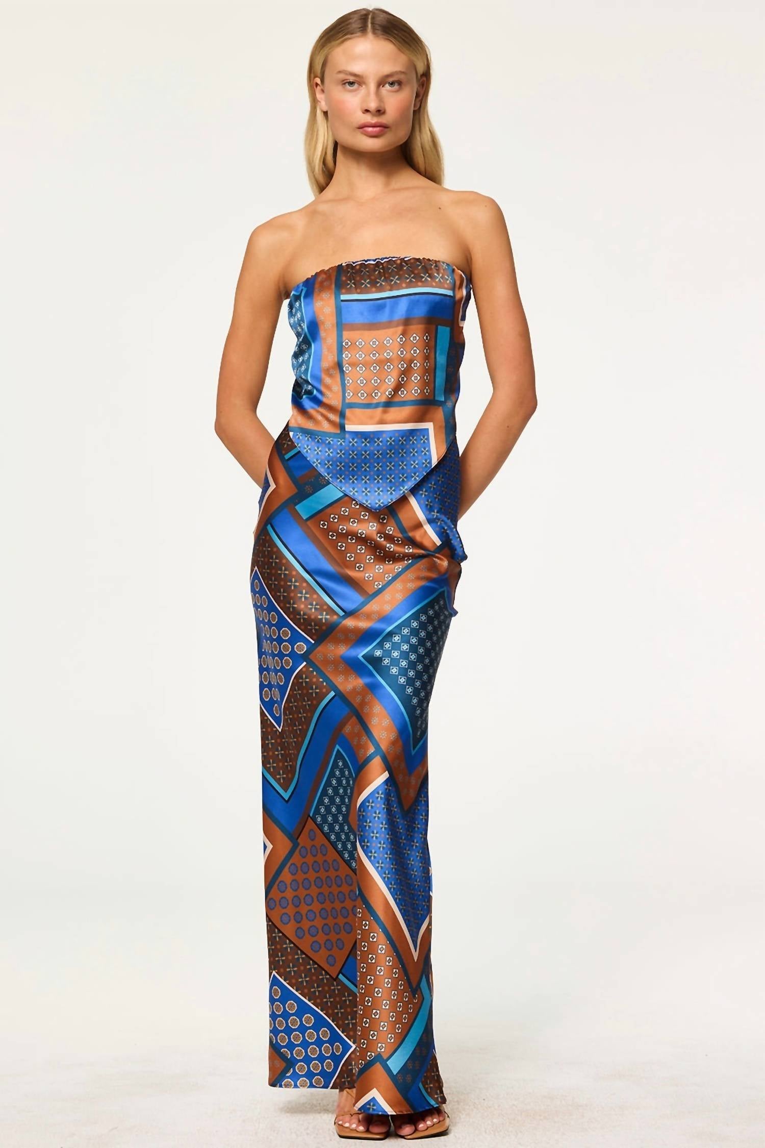 Misa Los Angeles - Sierra Tile Patchwork Skirt