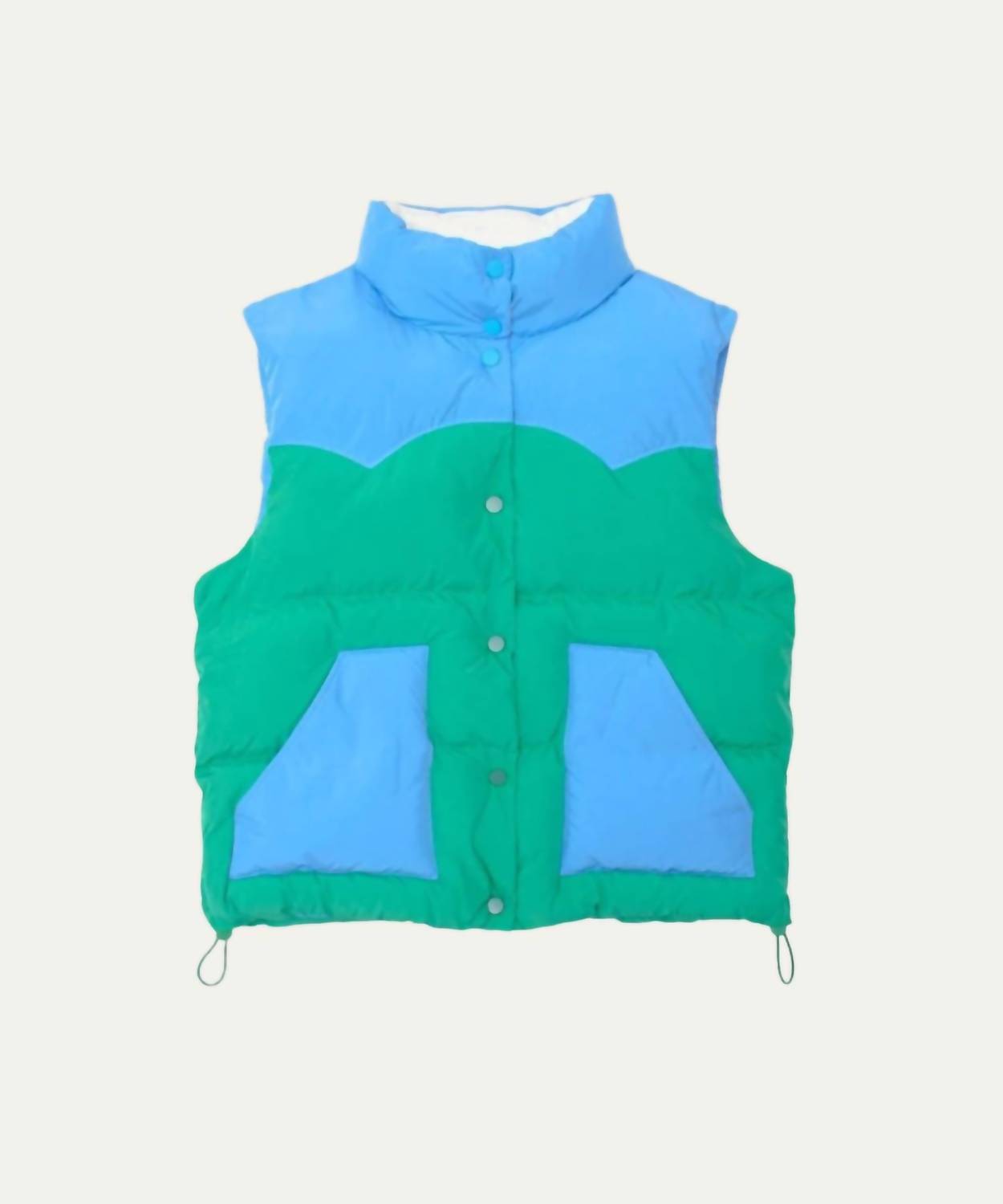 XIRENA Miller High Puffers Vest in blue grass - women's jacket