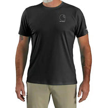 carhartt Men's Force Sun Defender Light Graphic Tee in black - men's t-shirt