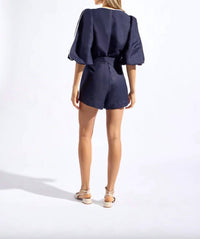 Adriana Degreas - Bicolor V Neck Romper
