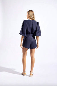 Adriana Degreas - Bicolor V Neck Romper