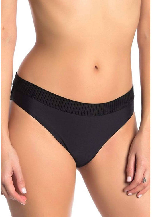 Midnight Gold Elastic Banded Teeny Low Rise Bikini Bottoms