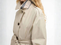 Barbour Women's Maia Showerproof Jacket in mist dress navy tartan - women's jacket - alternate view