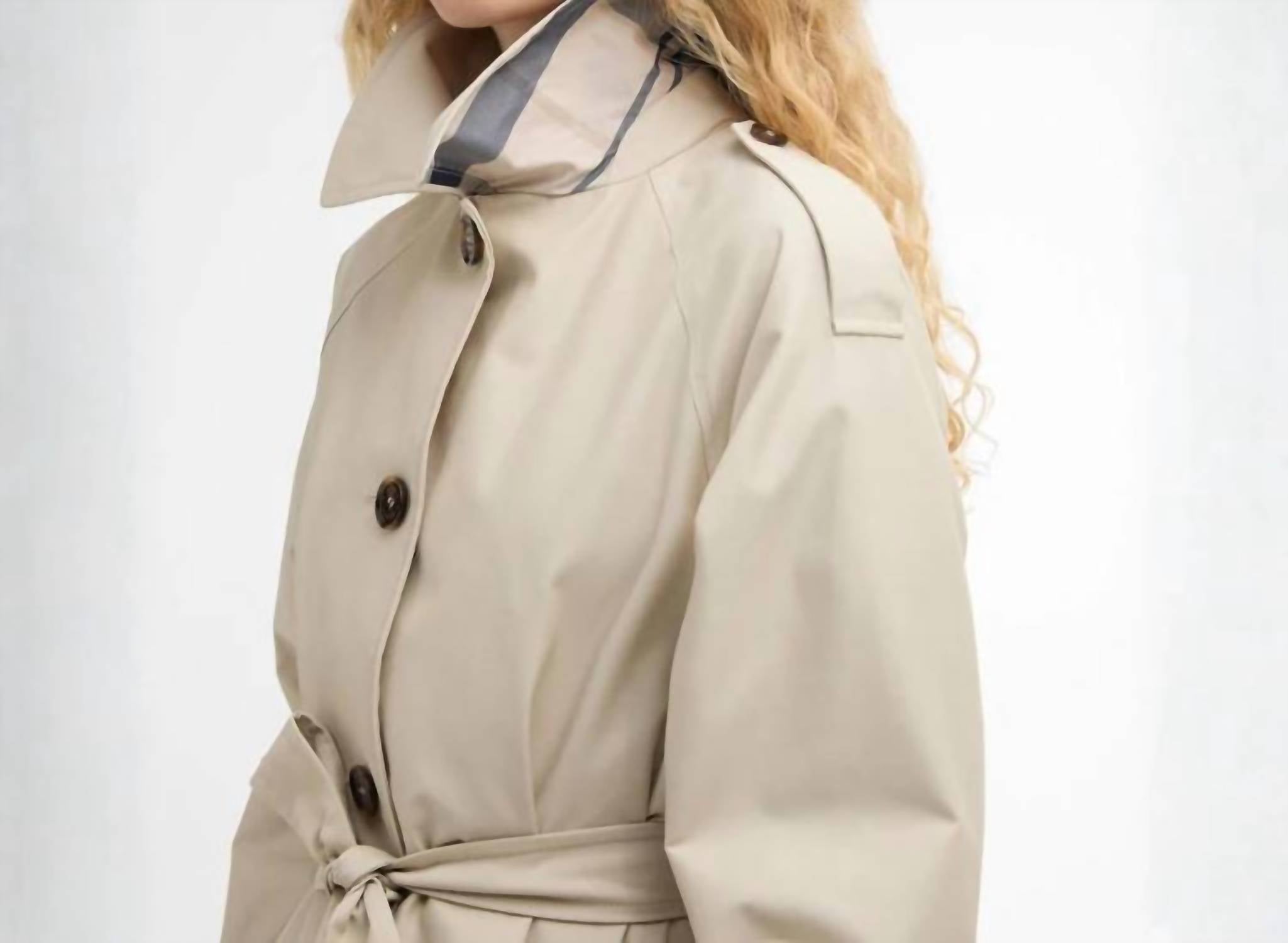 Barbour Women's Maia Showerproof Jacket in mist dress navy tartan - women's jacket - alternate view