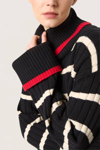 Soaked In Luxury - Musling Rollneck Rib Knit Pullover Sweater