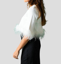 Lucy Paris - Sally Feather Woven Top