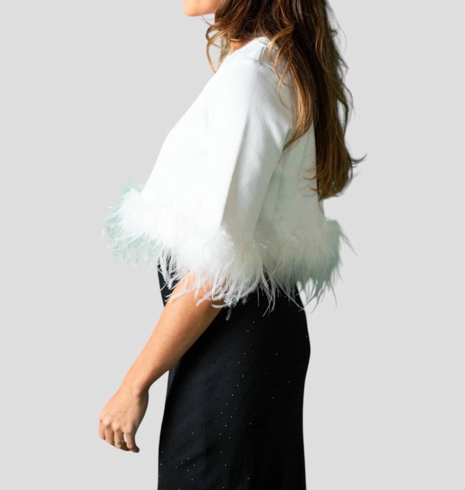 Lucy Paris - Sally Feather Woven Top