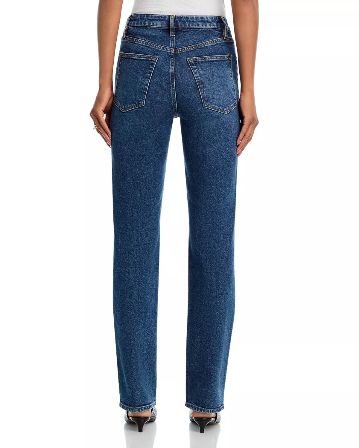 Frame - Ruler High Rise Slim Straight Jeans