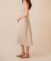 Olivaceous - Katerina Linen Dress