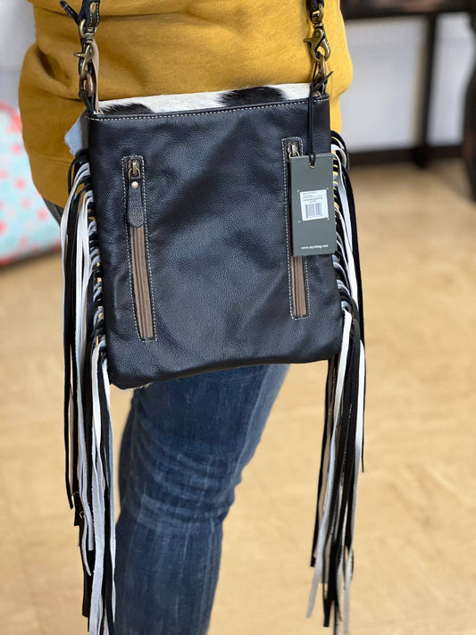 Myra Bag - Women's Corral Cowhide Fringe Western Bag