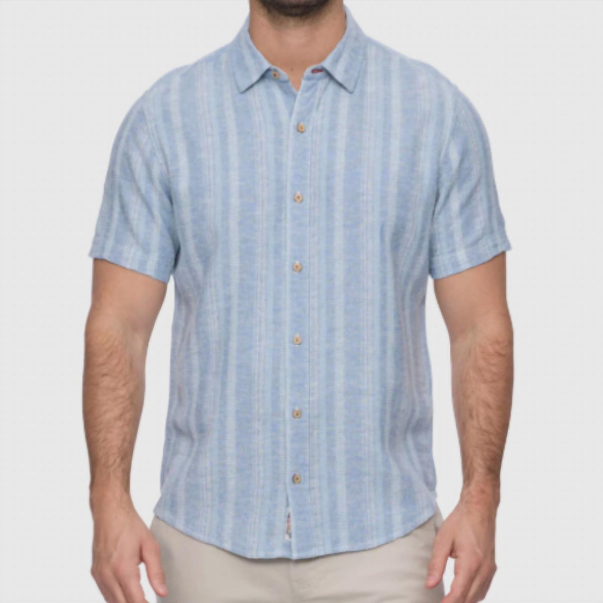 Flags & Anthem - Men's Oceanside Short Sleeve Linen Shirt