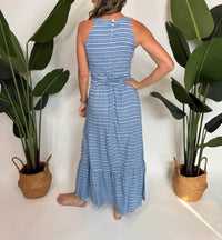 Romi The Brand Destin Singlet Long Dress in blue - women's dress - alternate view
