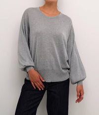 Kaffe - Kaankra Shimmer Knit Round Neck Pullover