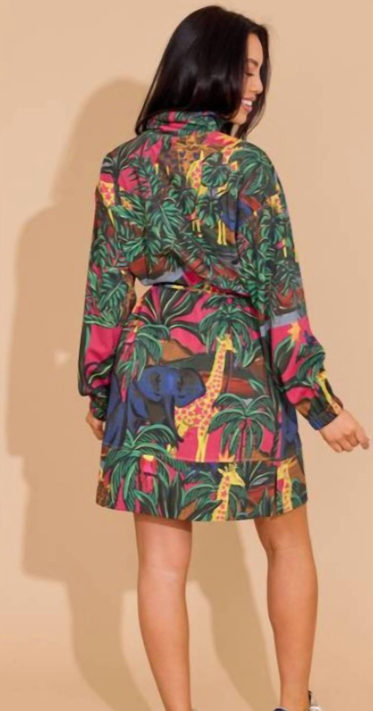 Alden Adair Logan Dress in animal kingdom - women's dress - alternate view