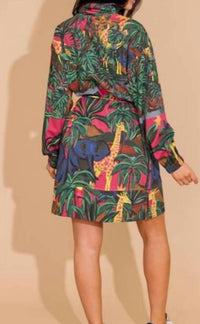 Alden Adair Logan Dress in animal kingdom - women's dress - detail view
