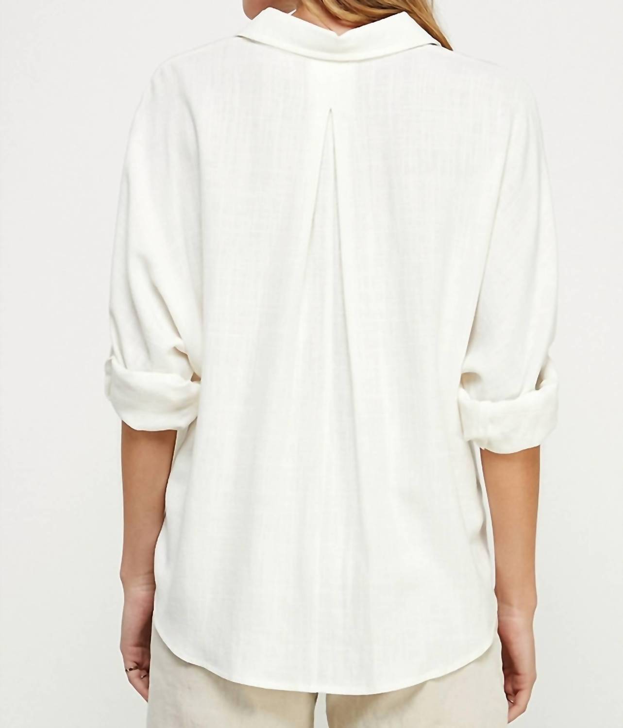 Allie Rose - Long Sleeve Roll Tab Dolman Shirt