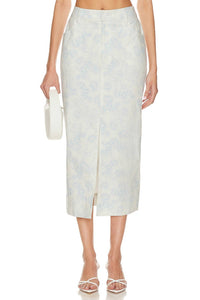 For Love & Lemons - Chantal Denim Midi Skirt