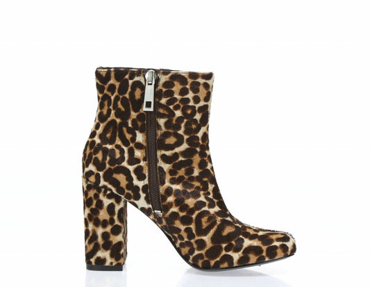 Charles By Charles David - Women Studio Leopard Print Calf Hair Block Heel Booties