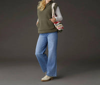 Coco + Carmen - Fern Sherpa Lined Fleece Vest