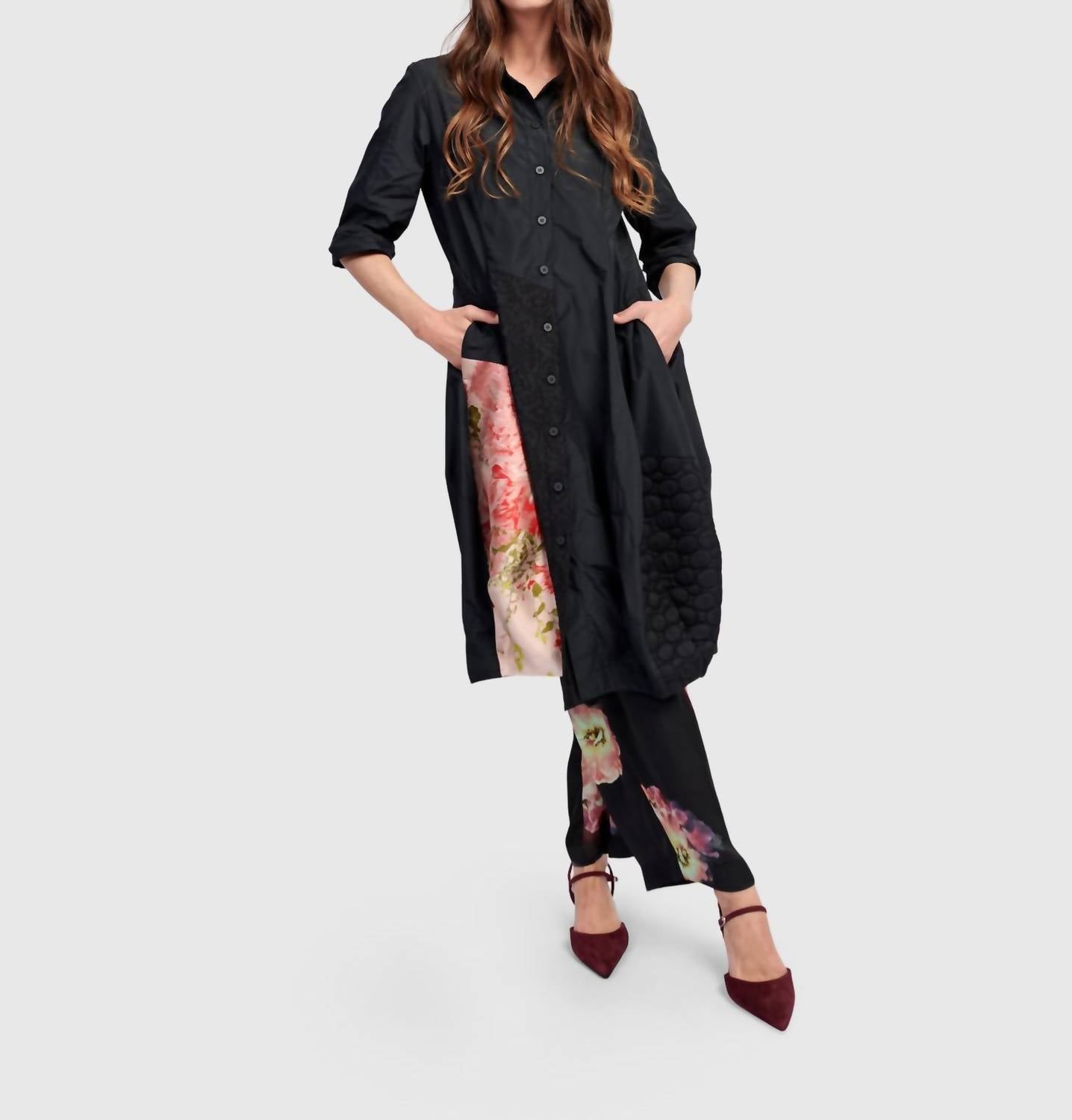 ALEMBIKA Alanis Shirt Dress in mix - women's dress - view 5