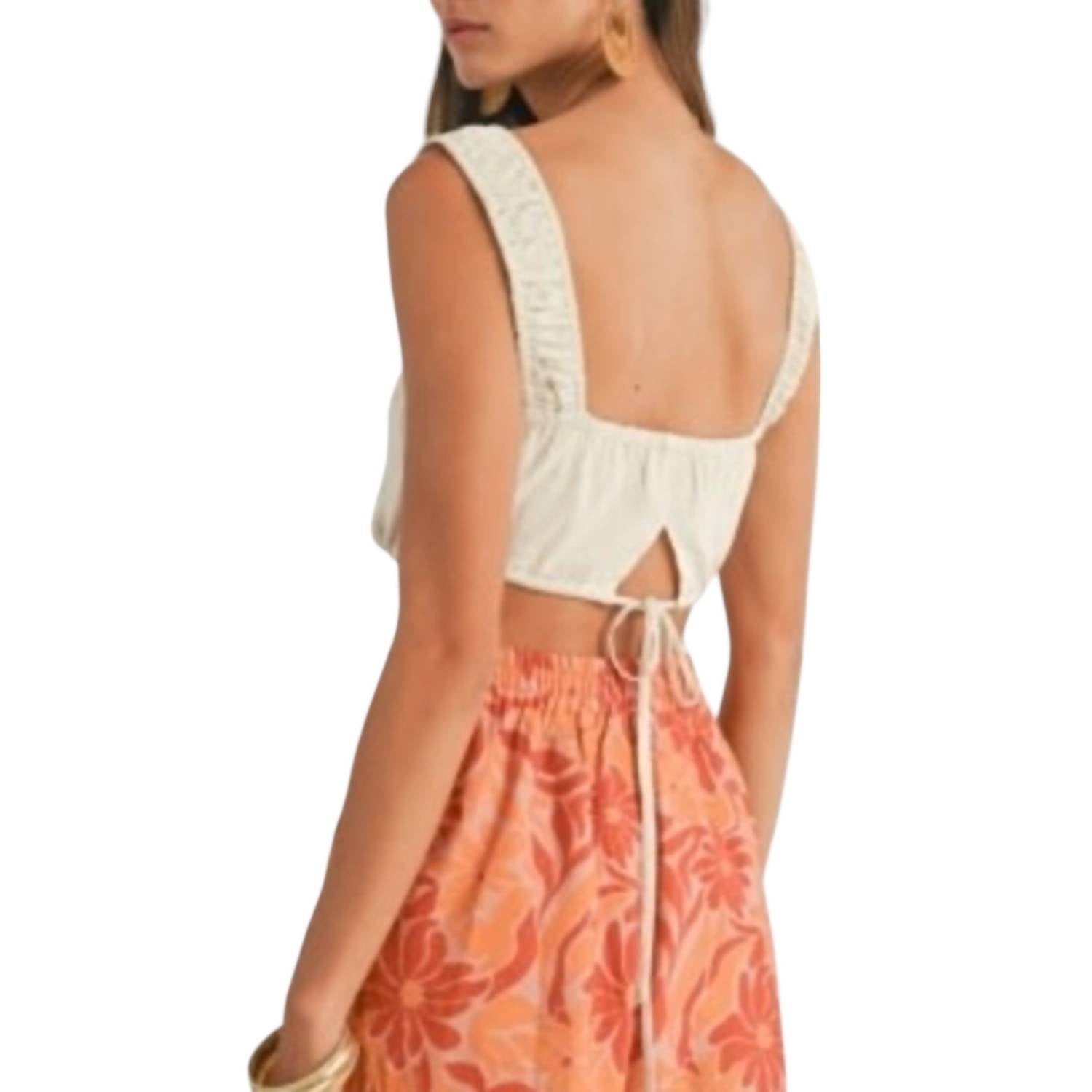 Sage The Label - Dune Breeze Square Crop Top