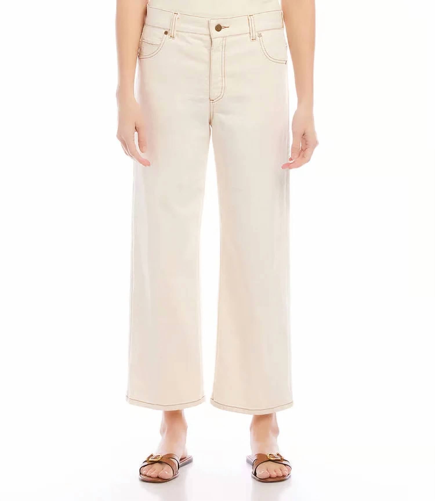 Karen Kane - Naomi Cropped Wide Leg Jeans