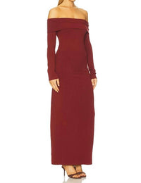 L*SPACE Carrie Off-the-shoulder Dress in red - women's dress - detail view